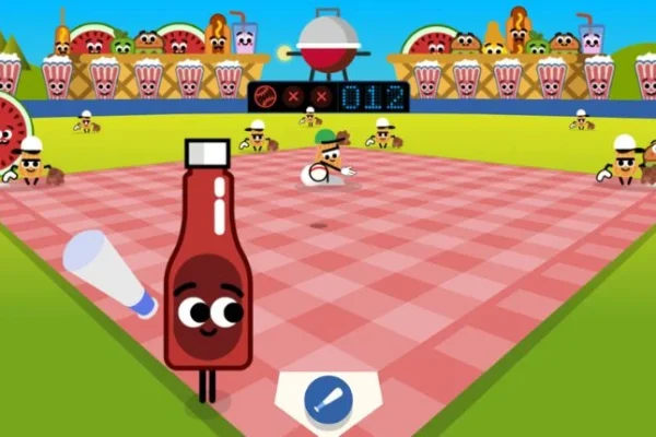 google doodle baseball game